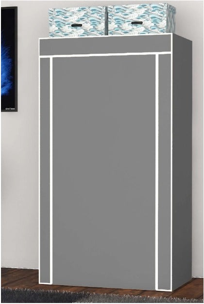 Raflı Askılı Çok Amaçlı Mini Bez Dolap