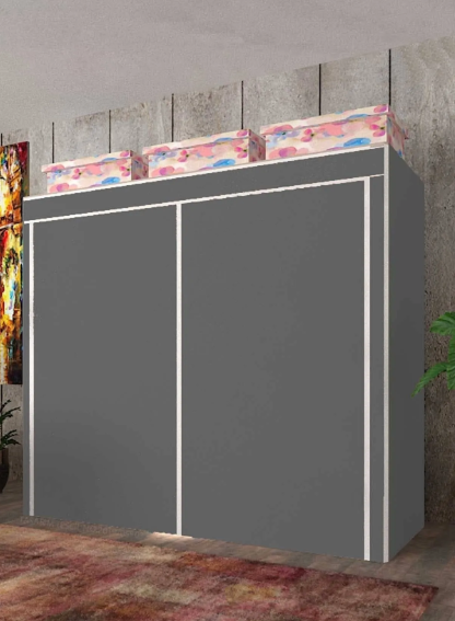 Geniş Hacimli Çift Askılı Gardrop Bez Dolap