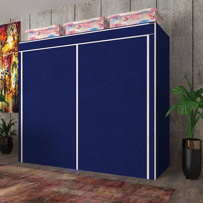 Geniş Hacimli Çift Askılı Gardrop Bez Dolap