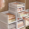 3'lü çok Amaçlı Katlanabilir Kayar Raf,Üst Üste Dizilebilir Dolap Çekmeceleri,Raf Ünitesi,Organizer