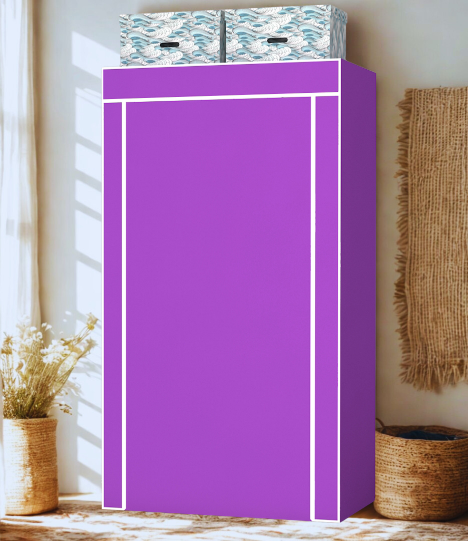 Raflı Askılı Çok Amaçlı Mini Bez Dolap