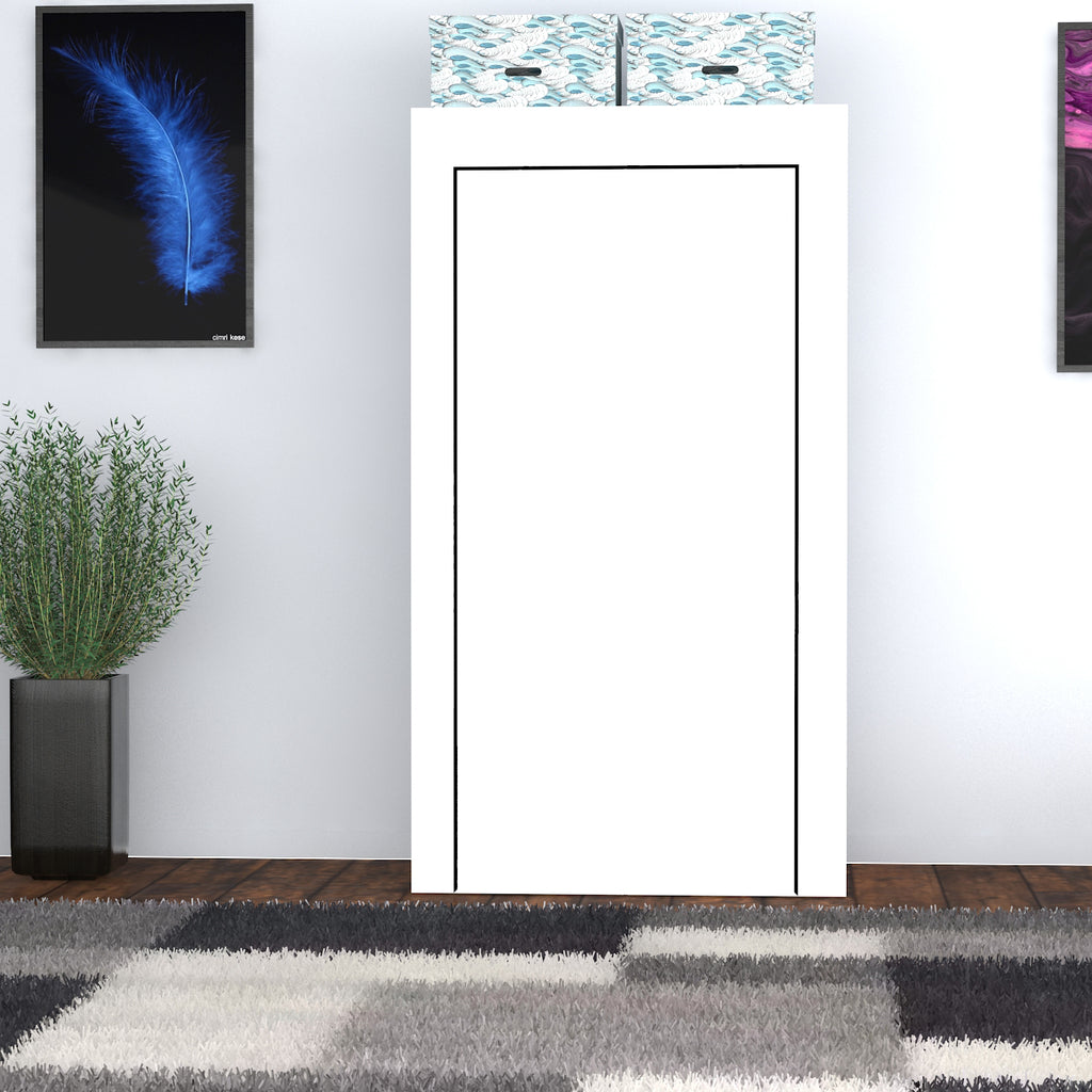 Raflı Askılı Çok Amaçlı Mini Bez Dolap