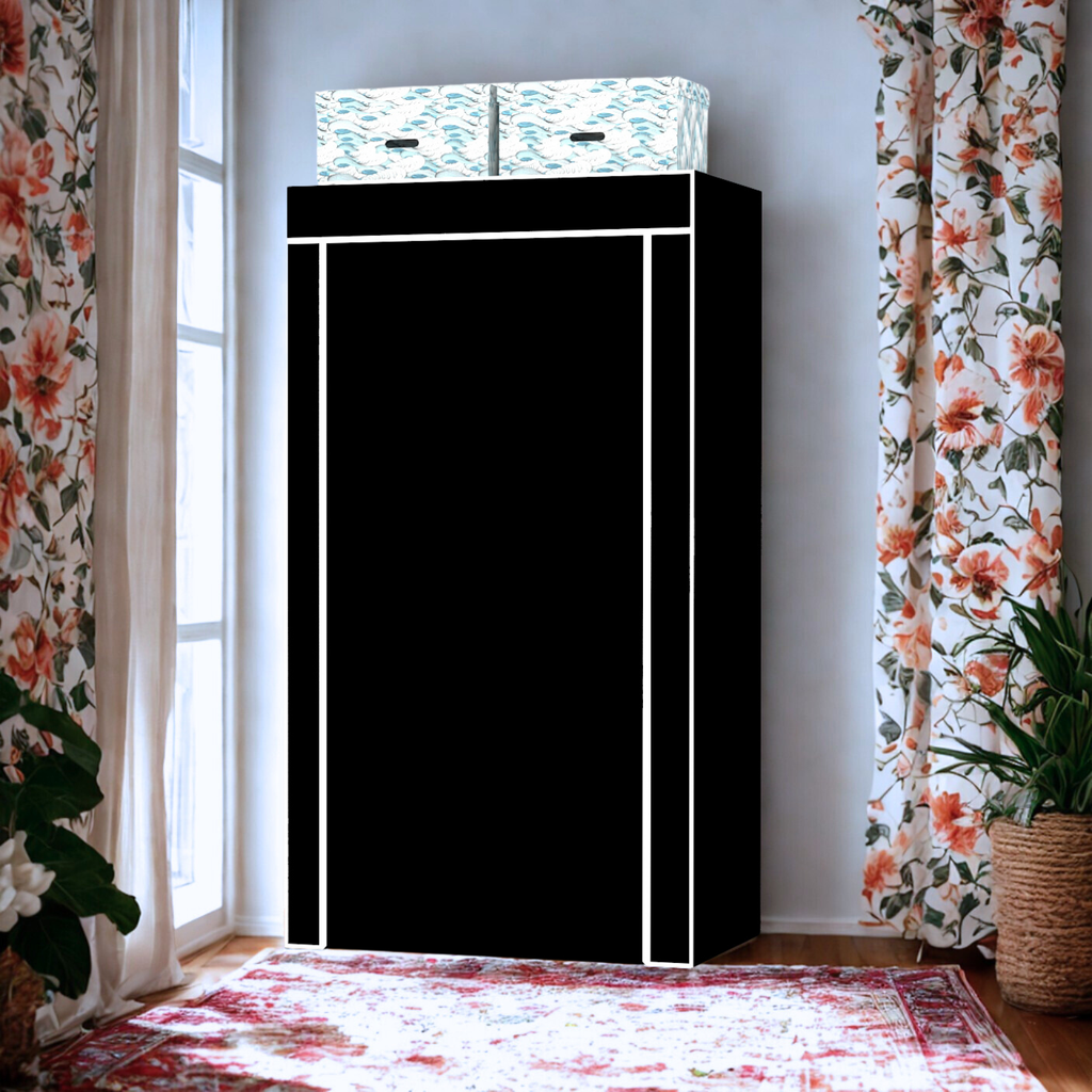 Raflı Askılı Çok Amaçlı Mini Bez Dolap